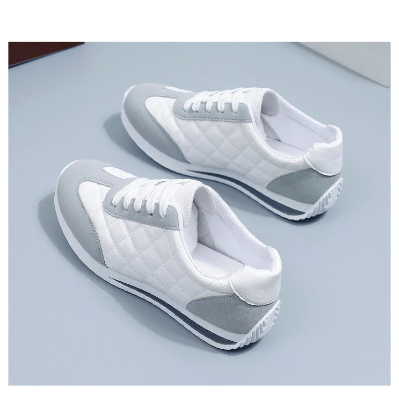 Women's Sneakers - Low-Top Women Sneakers - Lace-Up Spring-Autumn Shoes