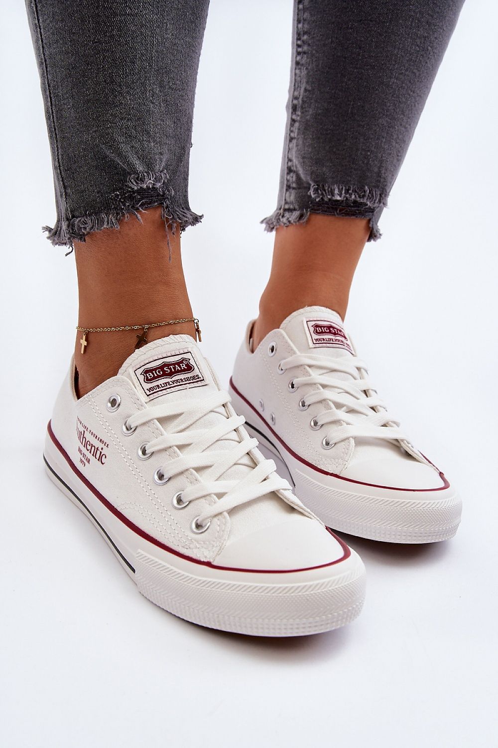 Women's Sneakers - Women Low-Top Sneakers - Lace-Up Spring-Summer Shoes