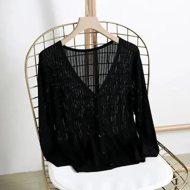 Women’s Summer V-Neck Cardigan Sweater