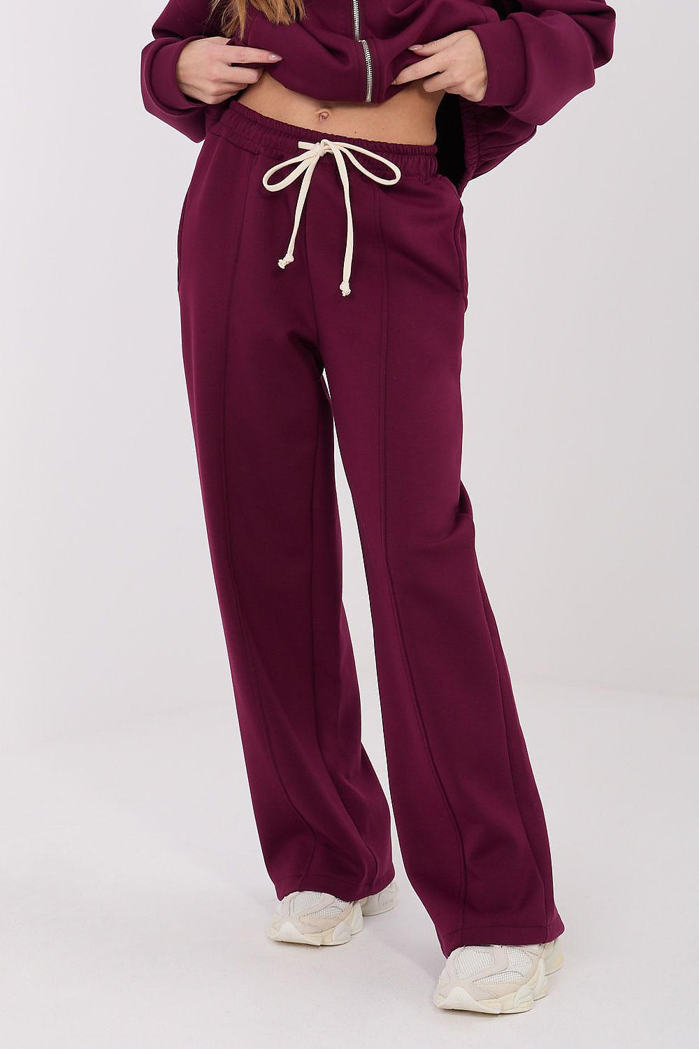 Women's Wide Leg Sweatpants — Brown