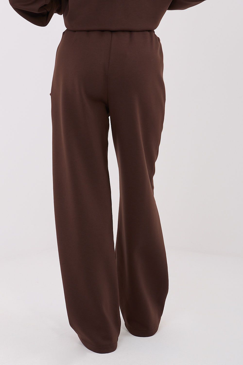 Women's Wide Leg Sweatpants — Brown