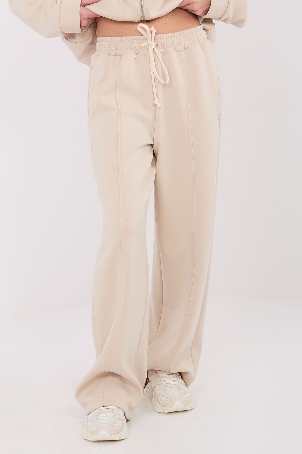 Women's Wide Leg Sweatpants — Brown