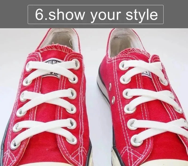 Aero No Tie Elastic Shoelaces 6 Pairs - Shoelaces - LeStyleParfait