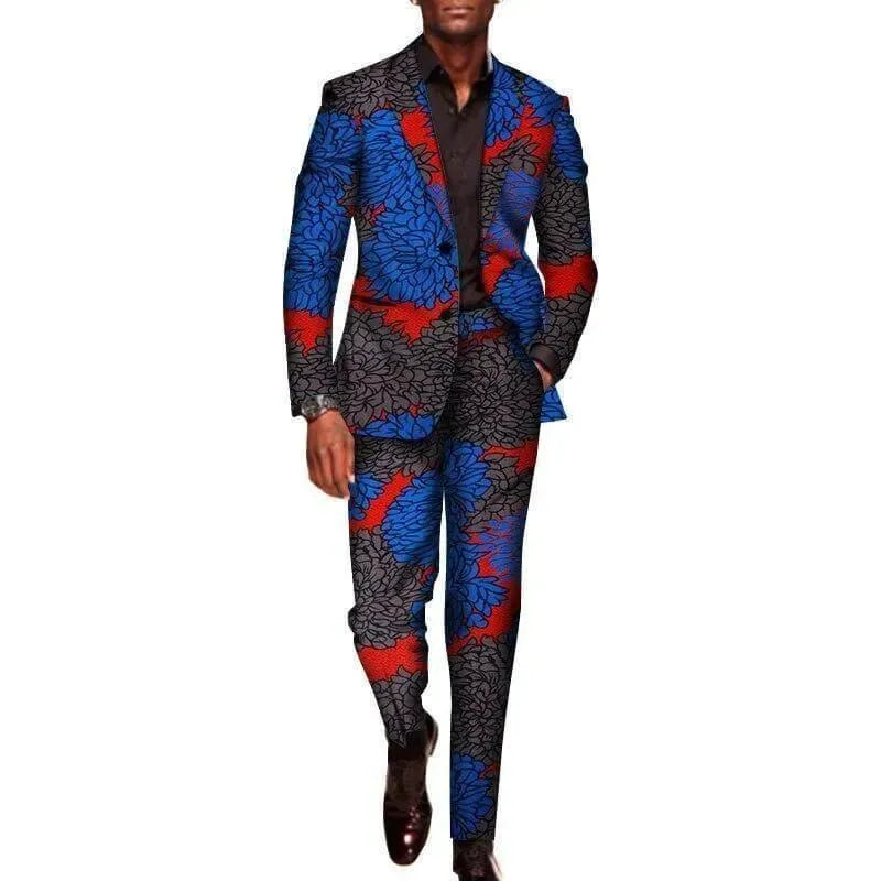 African Elegant Two Piece Suit - African Suit - LeStyleParfait