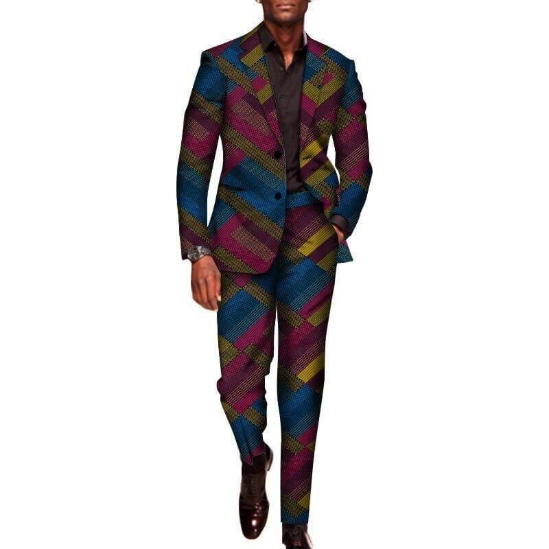 African Elegant Two Piece Suit - African Suit - LeStyleParfait