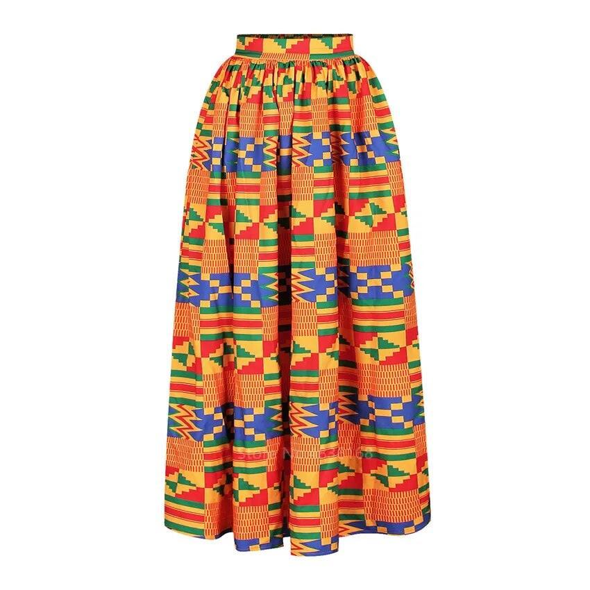 African Print Maxi Skirt - Skirt - LeStyleParfait