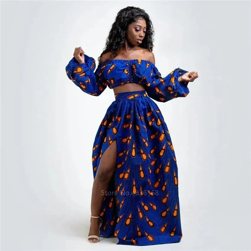 African Print Maxi Skirt - Skirt - LeStyleParfait