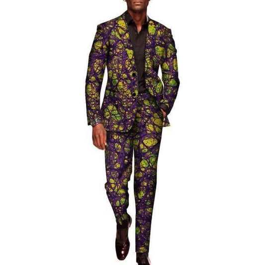 African Two Piece Suit - African Suit - LeStyleParfait