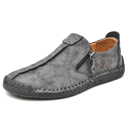 Alcot Zip-Up Casual Leather Shoes - Casual Shoes - LeStyleParfait