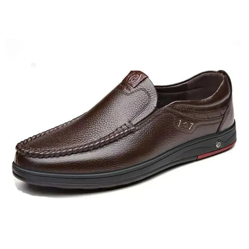 Alessandro - Classic Leather Loafers - Loafer Shoes - LeStyleParfait
