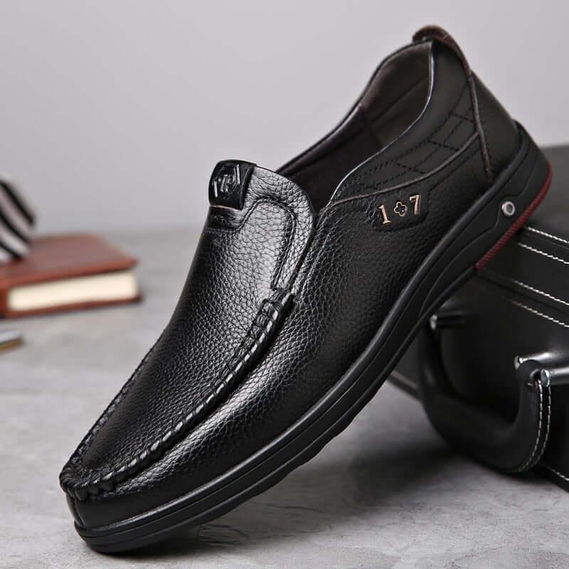 Alessandro - Classic Leather Loafers - Loafer Shoes - LeStyleParfait