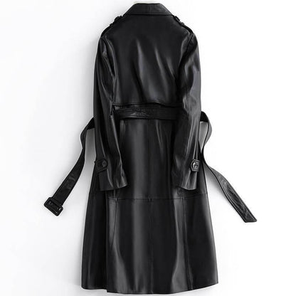 Angel Trench Coat For Women, Leather - Trench Coat - LeStyleParfait