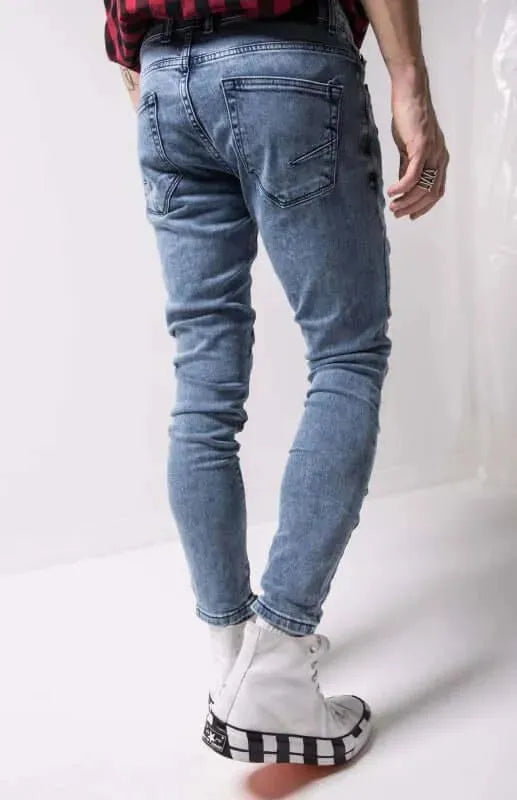 Ankle Zipper Streetstyle Jeans - Men's Jeans - LeStyleParfait