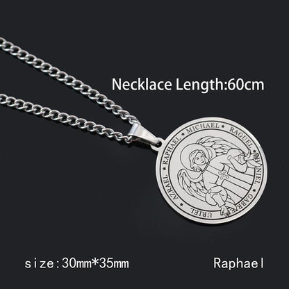 Archangels Pentagram Pendant Necklace - Pendant Necklace - LeStyleParfait