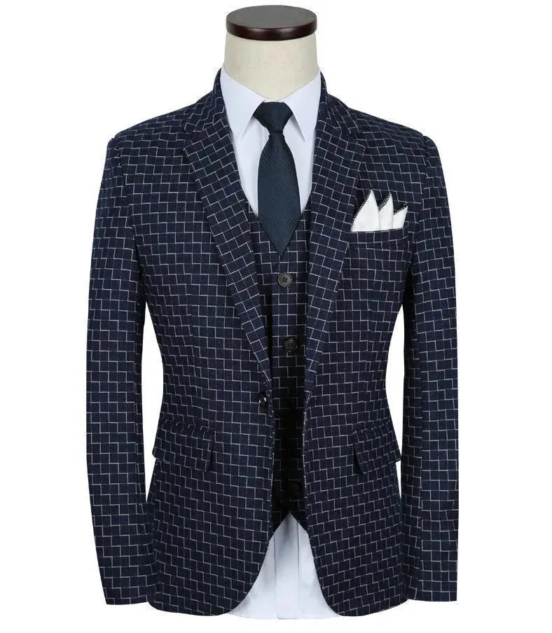 Attenborough Three Piece Slim Fit Suit - Three Piece Suit - LeStyleParfait