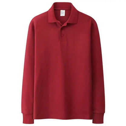 Autumn Solid Men Polos Shirts - Polo Shirt - LeStyleParfait