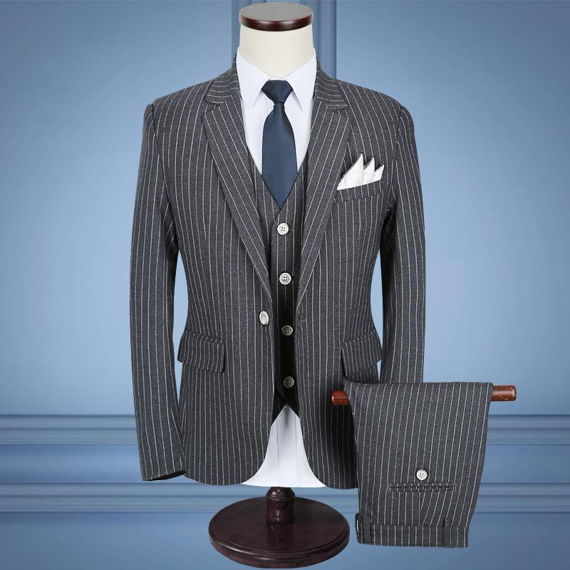 Bale Three Piece Striped Suit - Three Piece Suit - LeStyleParfait