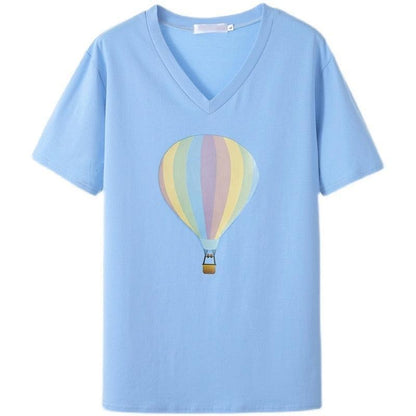 Balloon-Print T-Shirts For Women - T-Shirts - LeStyleParfait