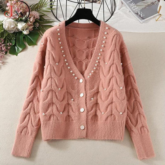 Beaded Casual Women Cardigan Sweaters - Cardigan Sweater - LeStyleParfait