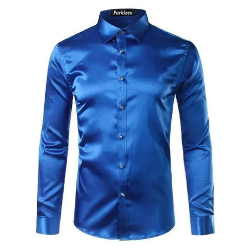 Beefheart Satin Silk Shirt For Men - Silk Shirt - LeStyleParfait