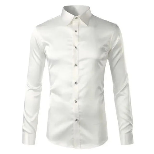 Beefheart Satin Silk Shirt For Men - Silk Shirt - LeStyleParfait