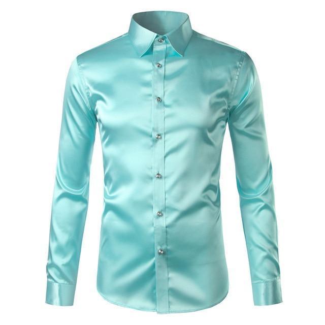 Beefheart Satin Silk Shirt For Men - Silk Shirt - LeStyleParfait