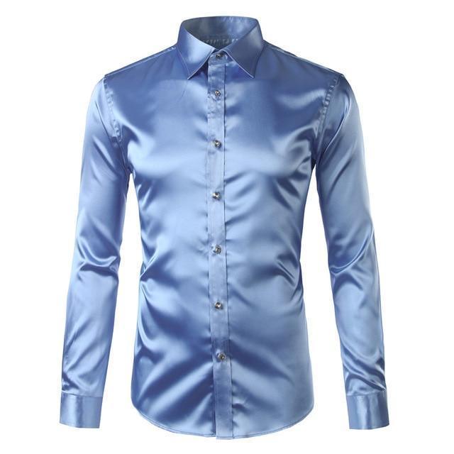 Beefheart Satin Silk Shirt For Men - Silk Shirt - LeStyleParfait