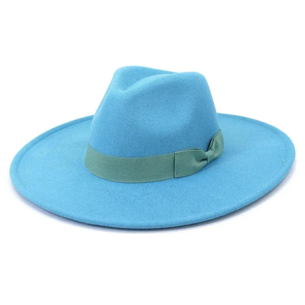 Big Wide Retro Fedora Hat - Fedora Hat - LeStyleParfait