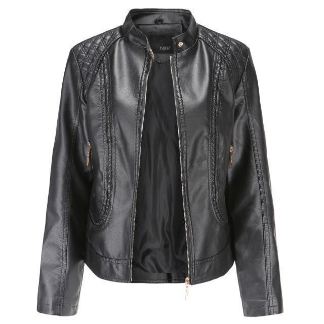 Biker Leather Jackets For Women - Leather Jacket - LeStyleParfait