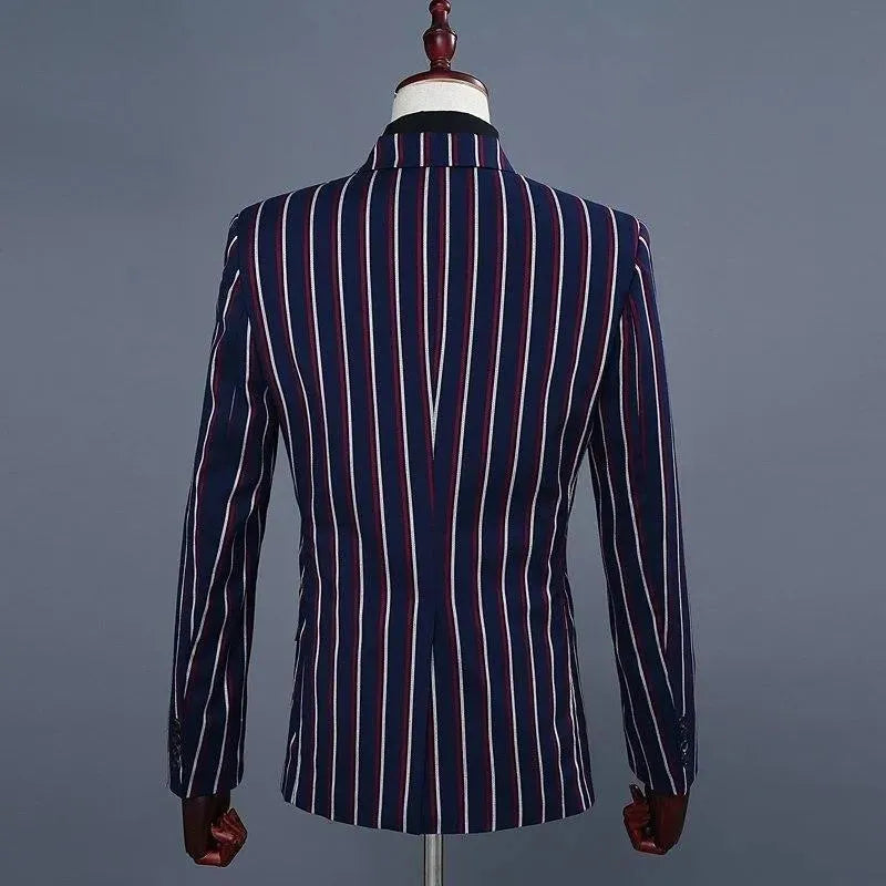 Birdman Two-Piece Striped Suit - Striped Suit - LeStyleParfait
