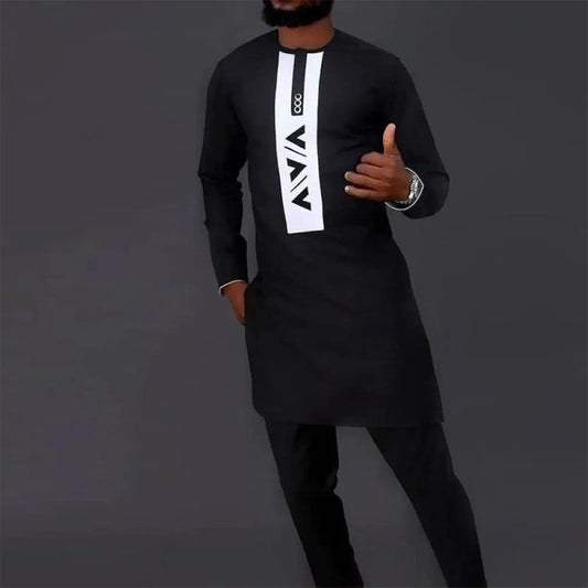 Black African Clothing Outfit Set Summer - Clothing Set - LeStyleParfait
