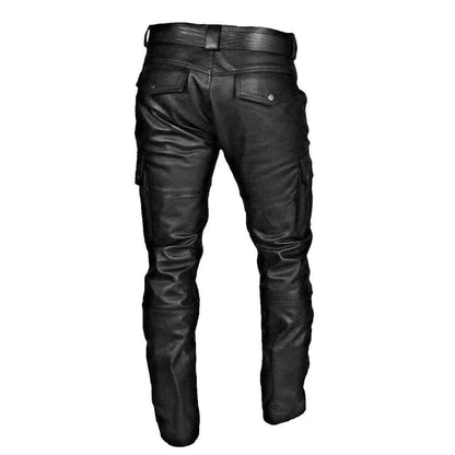 Black Leather Pants For Men - Men's Pants - LeStyleParfait