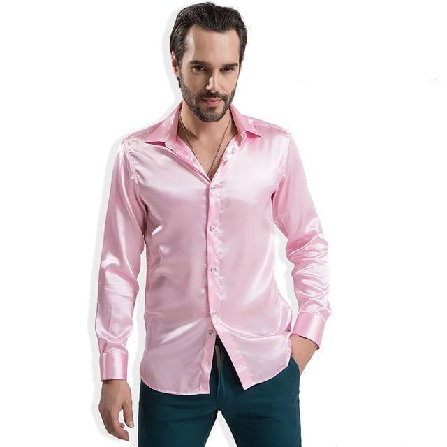 Bolan Satin Silk Shirt For Men - Silk Shirt - LeStyleParfait
