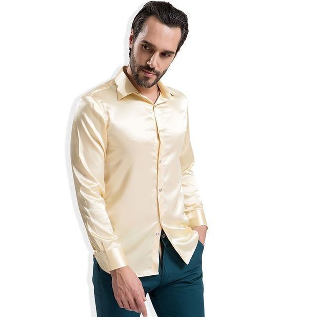 Bolan Satin Silk Shirt For Men - Silk Shirt - LeStyleParfait