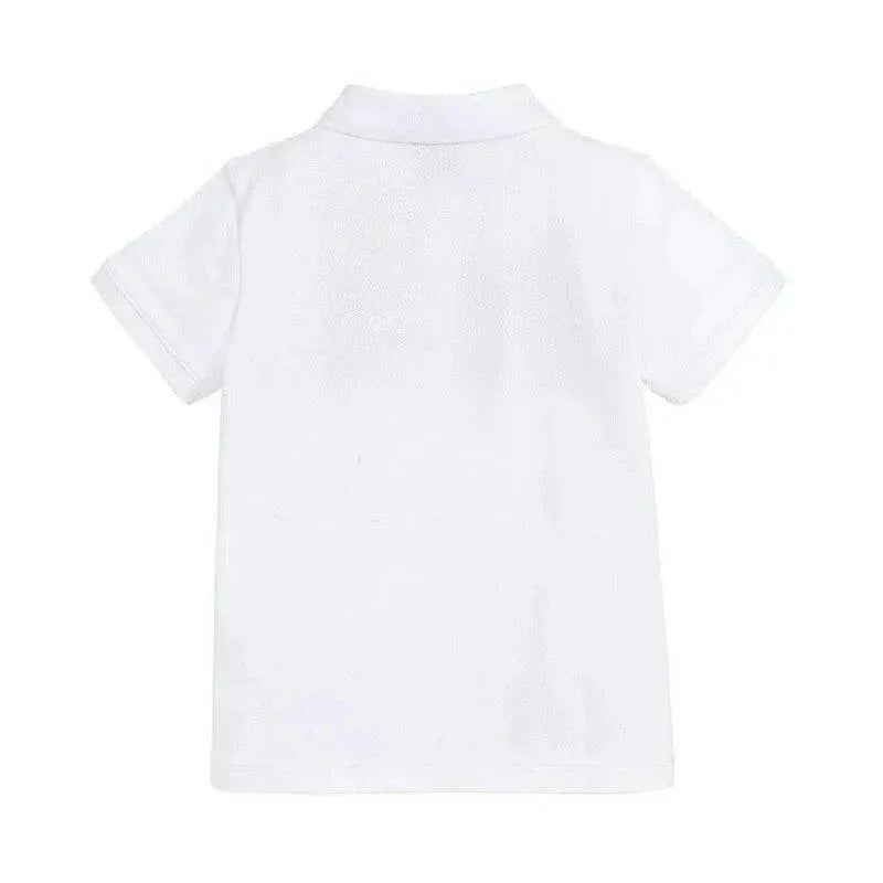 Boys Striped Cotton Polo Shirt-Men Shirts-LeStyleParfait