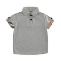 Boys Striped Cotton Polo Shirt-Men Shirts-LeStyleParfait