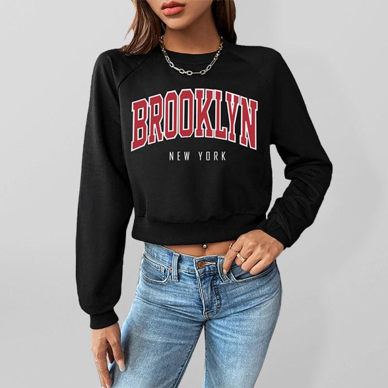 Brooklyn Print Women Sweatshirt - Women Sweatshirt - LeStyleParfait