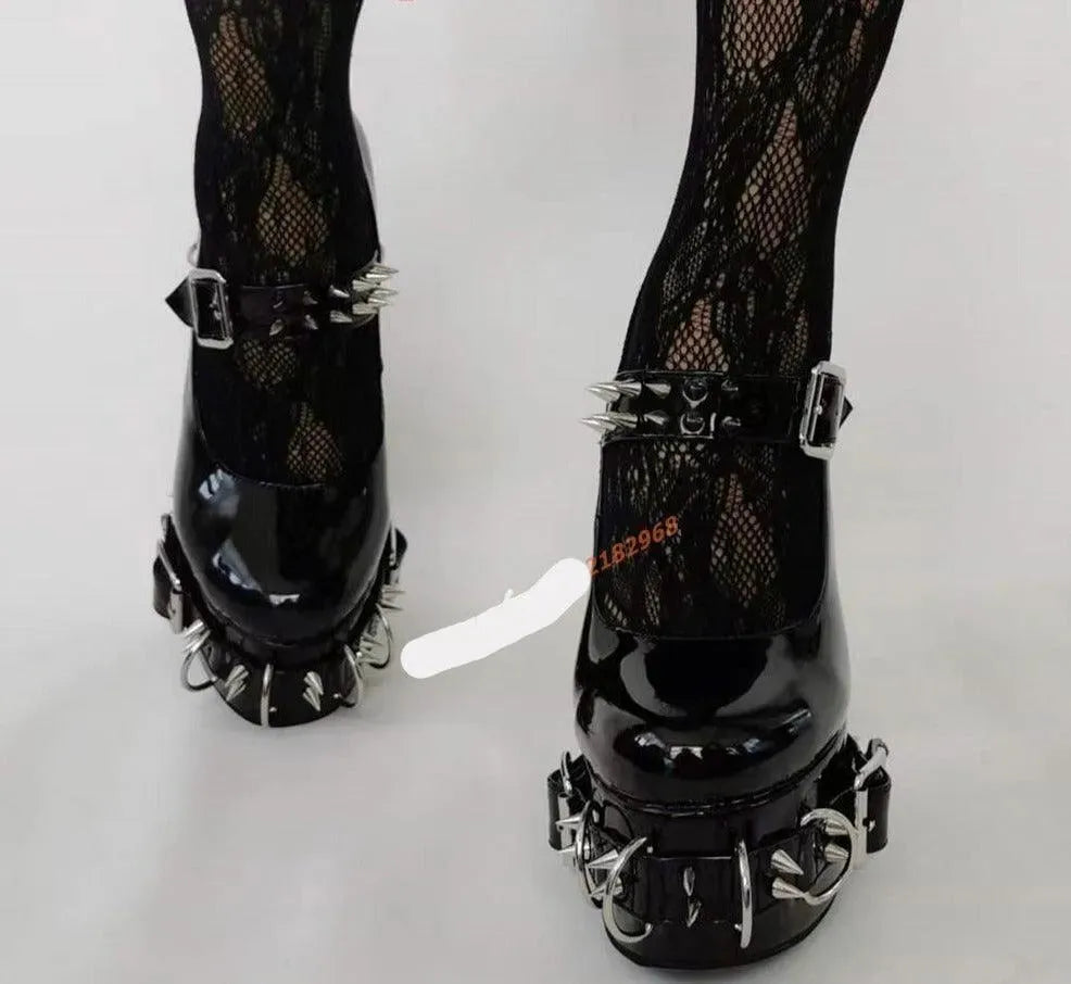 Buckles Platform Pumps Shoes - Pumps Shoes - LeStyleParfait