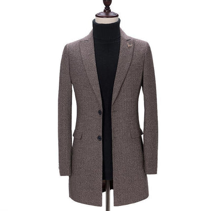 Business Mode Slim Fit 3 Piece Men Suit - Tweed Suit - LeStyleParfait