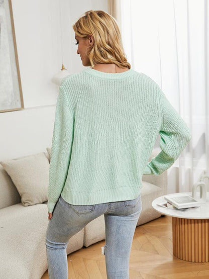 Buttoned Knit Women Cardigan Sweater - Cardigan Sweater - LeStyleParfait