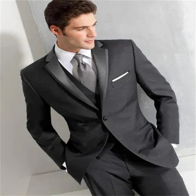 Caine Tuxedo Three Piece Suit For Men - Tuxedo Suit - LeStyleParfait