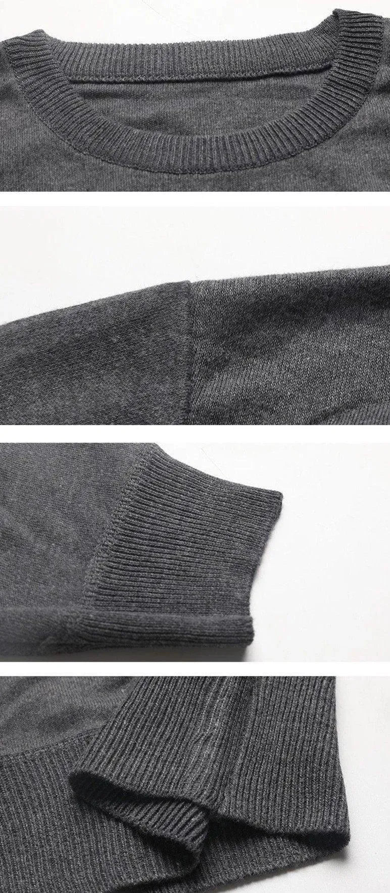 Casual Crewneck Men Sweaters - Pullover Sweater - LeStyleParfait