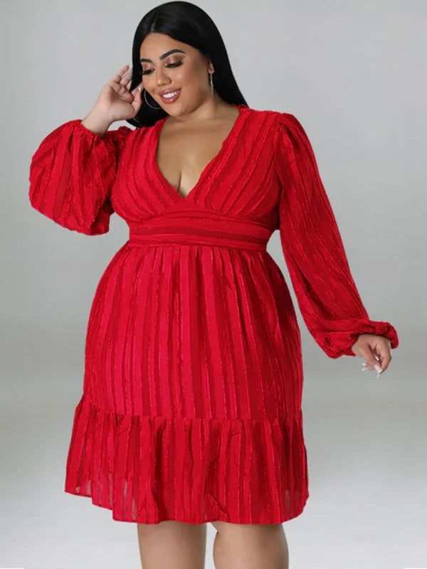 Casual Jacquard Oversized Mini Dress