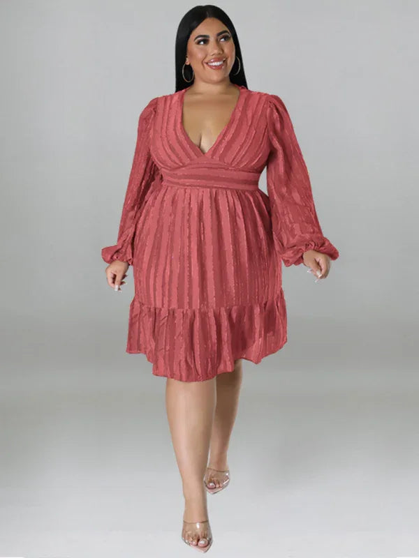 Casual Jacquard Oversized Mini Dress fashion image