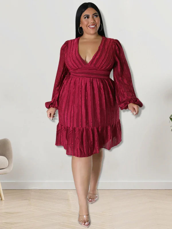 Casual Jacquard Oversized Mini Dress