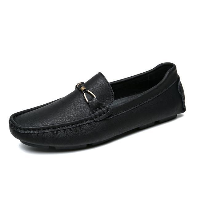 Casual Leather Driving Shoes For Men - Loafer Shoes - LeStyleParfait