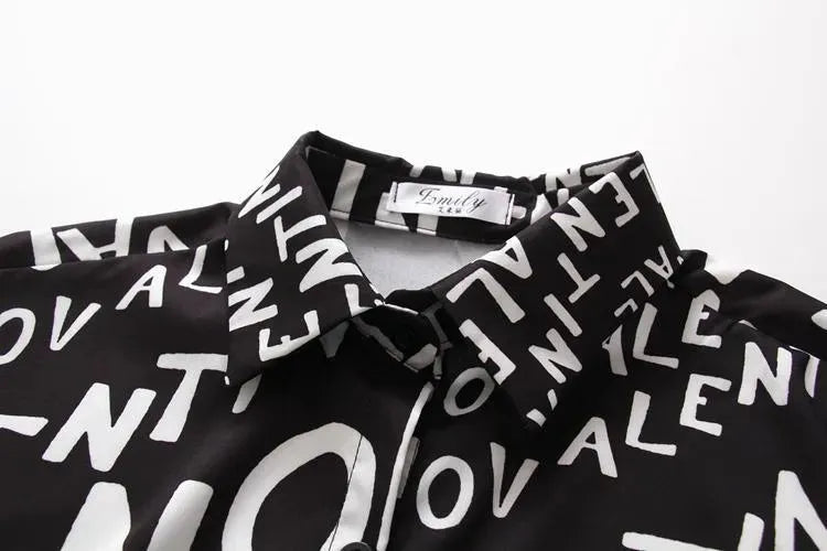 Casual Loose Blouses - Printed Shirt - Blouse - LeStyleParfait