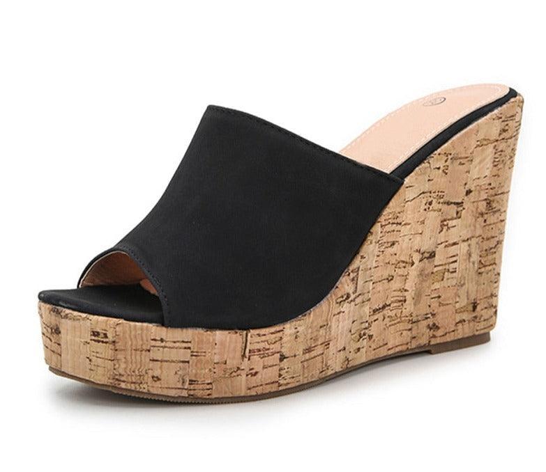 Casual Open Toe Wedge Shoes - Wedge Shoes - LeStyleParfait