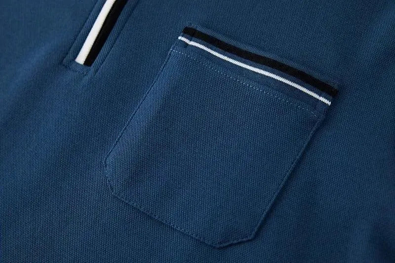 Casual Polo Shirt Men with Chest Pocket - Polo Shirt - LeStyleParfait