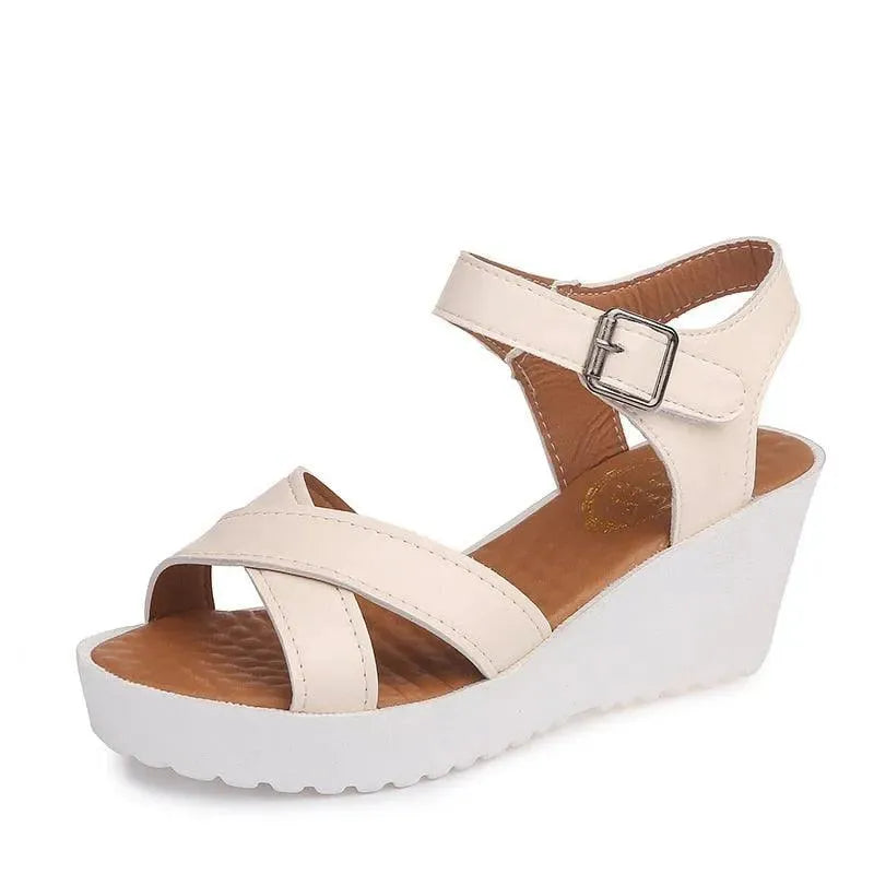 Casual Straps Wedge Sandals - Wedge Shoes - LeStyleParfait